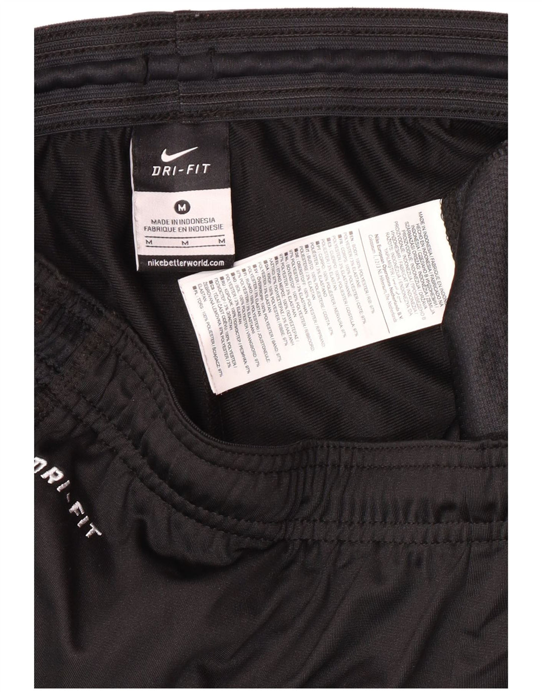 Bermuda esportiva masculina Nike Dri Fit bermuda média preta poliéster