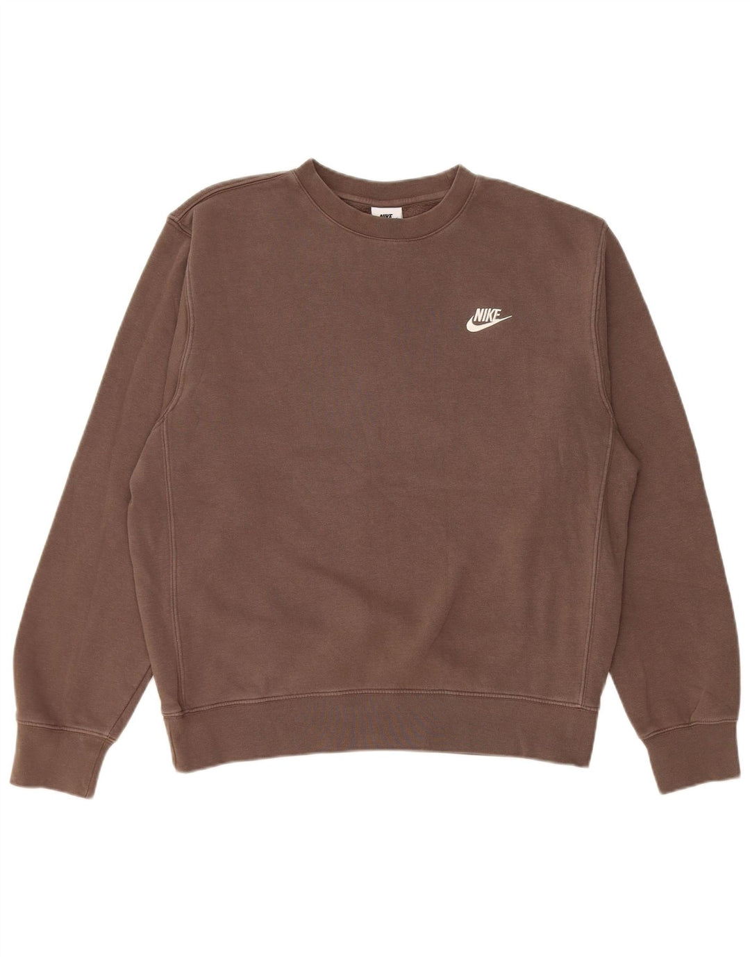 Nike moletom masculino jumper pequeno algodão marrom