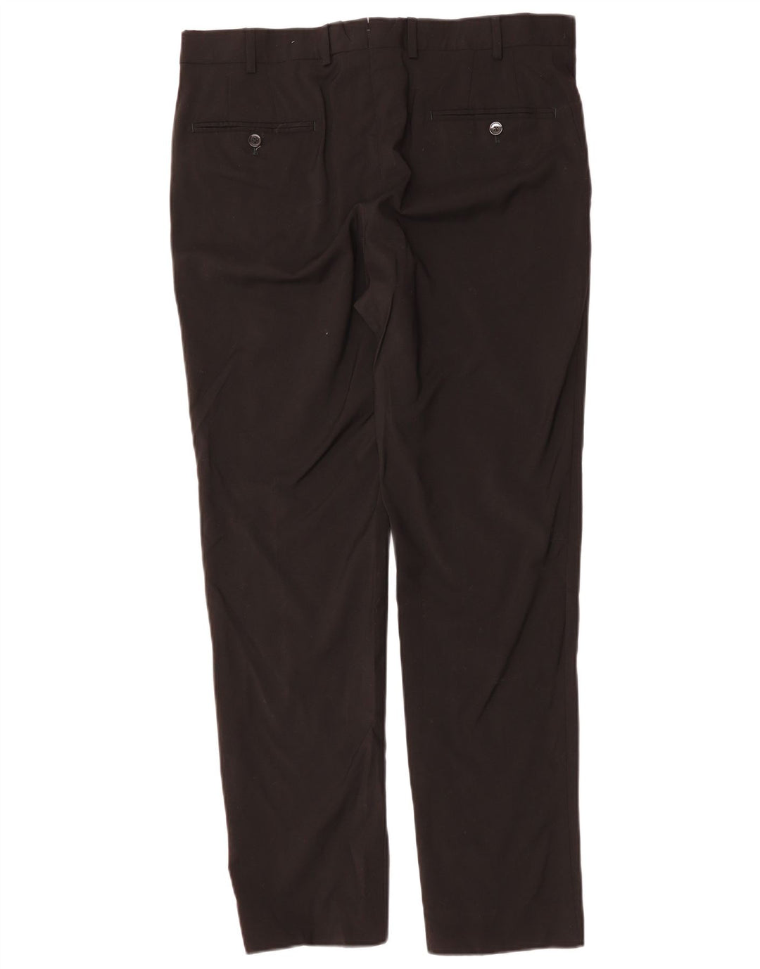 Calça masculina slim MASSIMO DUTTI UE 44 grande W34 L31 lã preta