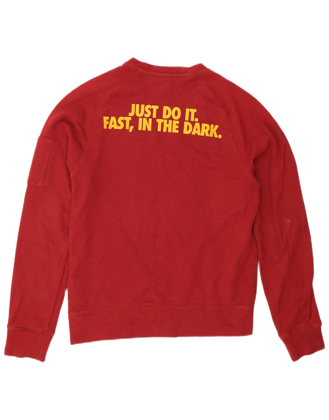 Moletom gráfico masculino Nike Jumper pequeno algodão borgonha