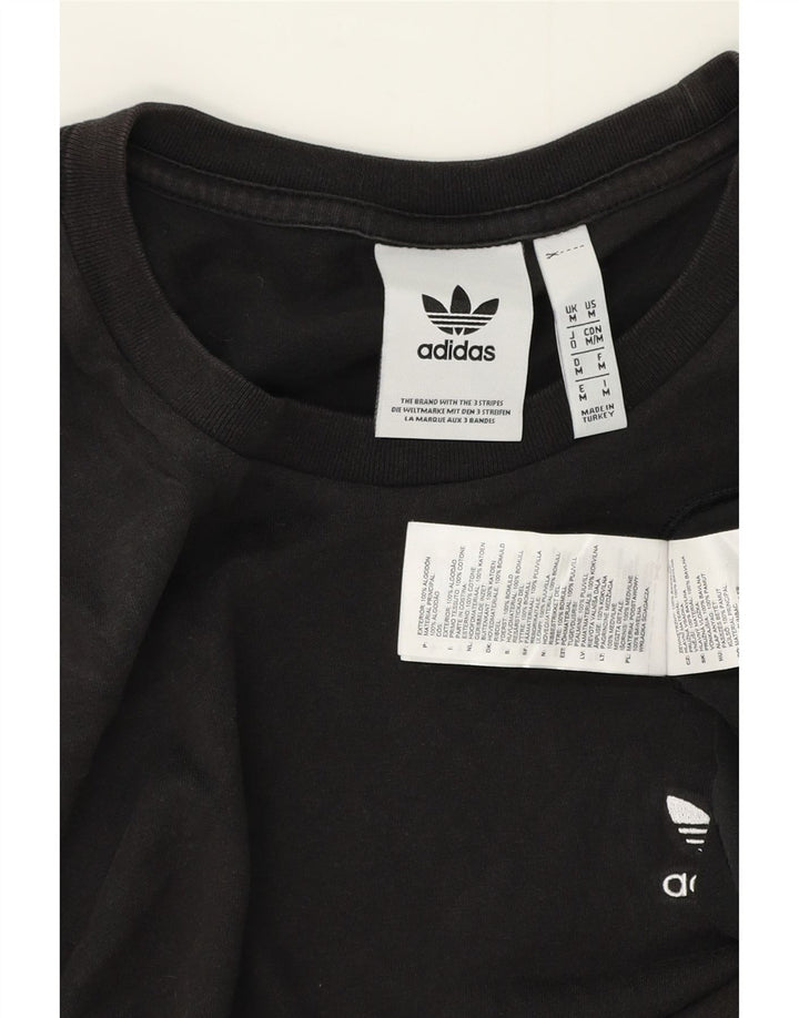 ADIDAS Camiseta Masculina Top Médio Algodão Preto