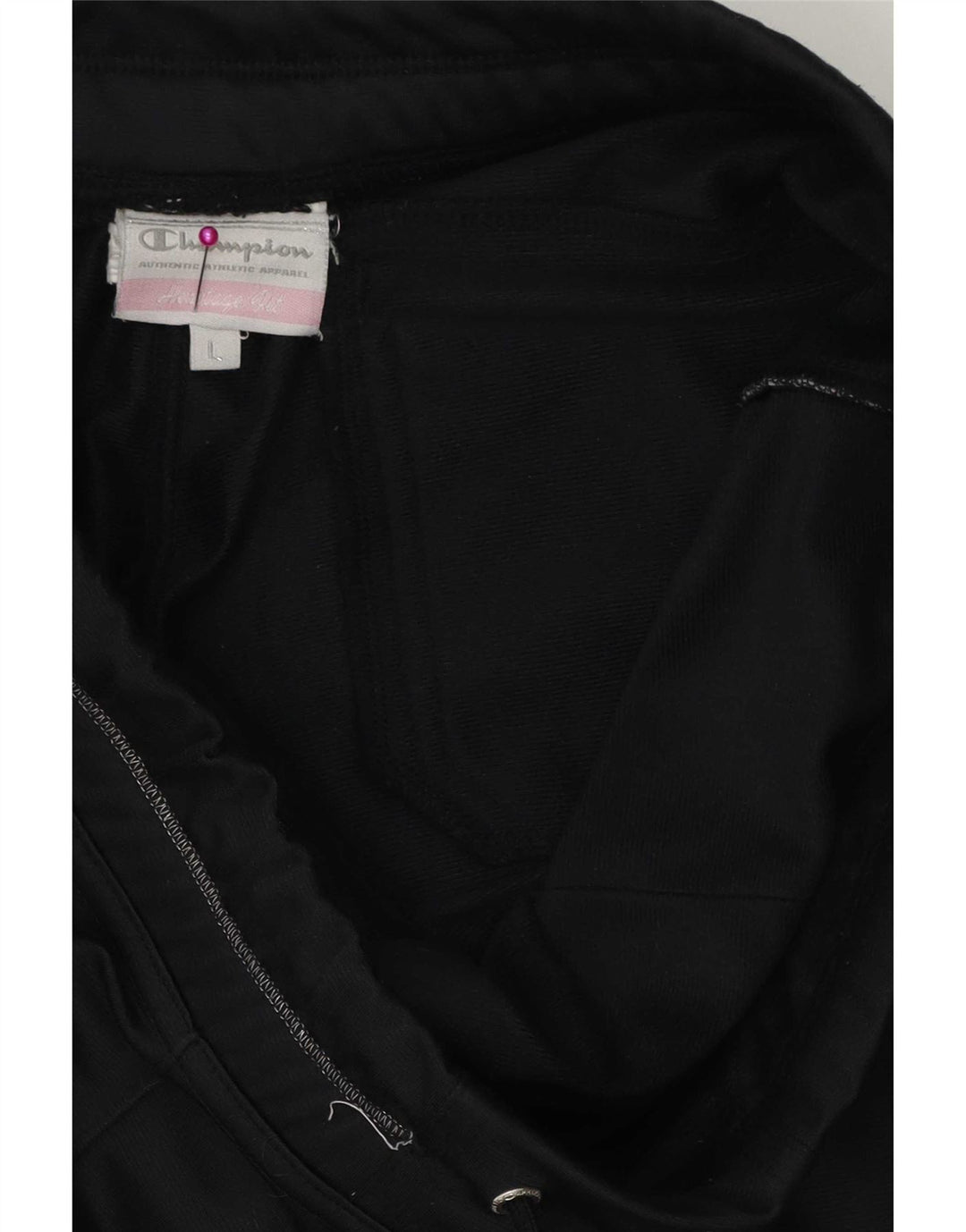 Calça de treino feminina Champion UK 14 grande poliéster preto