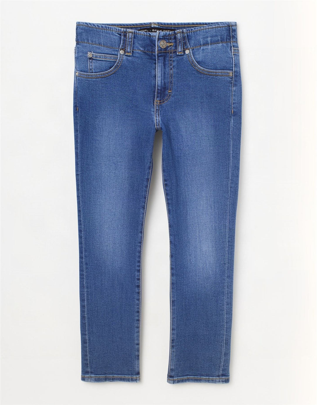 Lee Boys Slim Jeans 11-12 Anos W24 L29 Azul Algodão