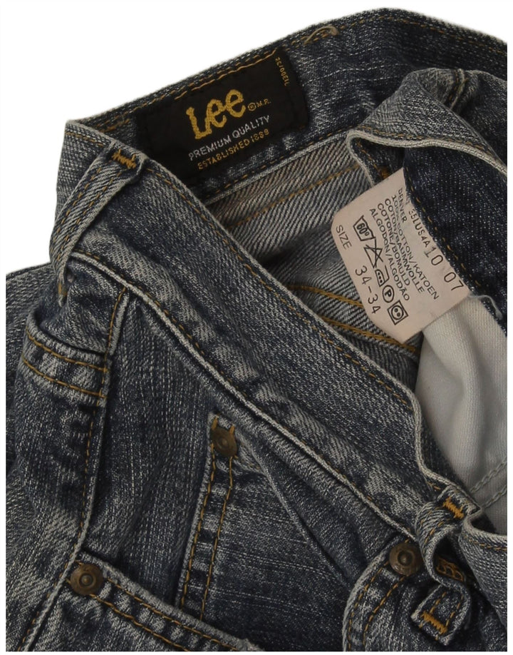 Lee Mens Denver Bootcut Jeans W34 L34 Azul Marinho Algodão