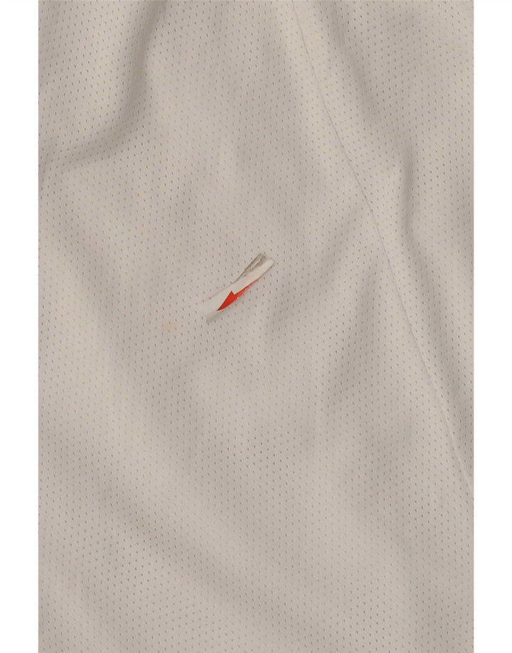 Shorts esportivos femininos Puma UK 8 pequeno poliéster branco