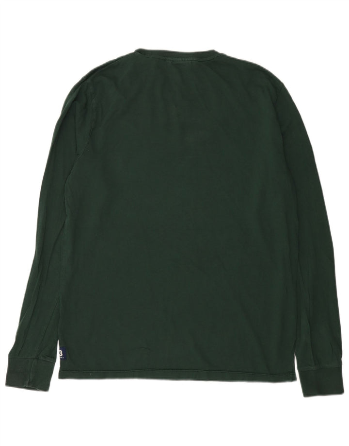 Superdry Mens Graphic Top Manga Longa XL Verde Algodão