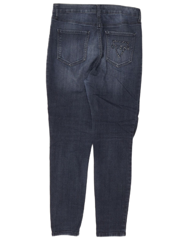 Guess Jeans skinny feminino de cintura alta W32 L27 algodão azul