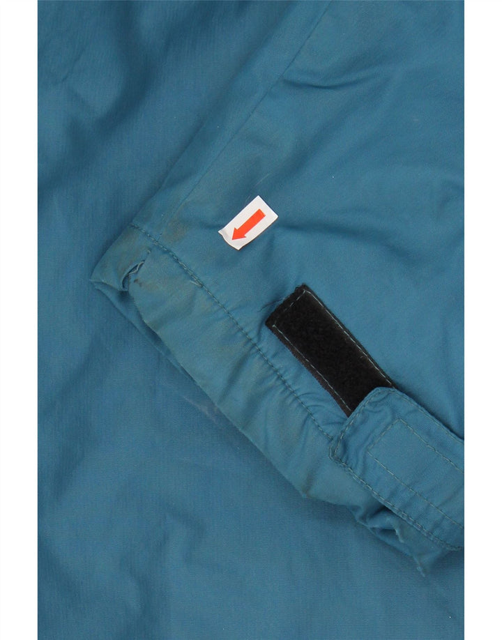 Jaqueta corta-vento masculina ASICS UK 42 XL azul colorblock poliamida