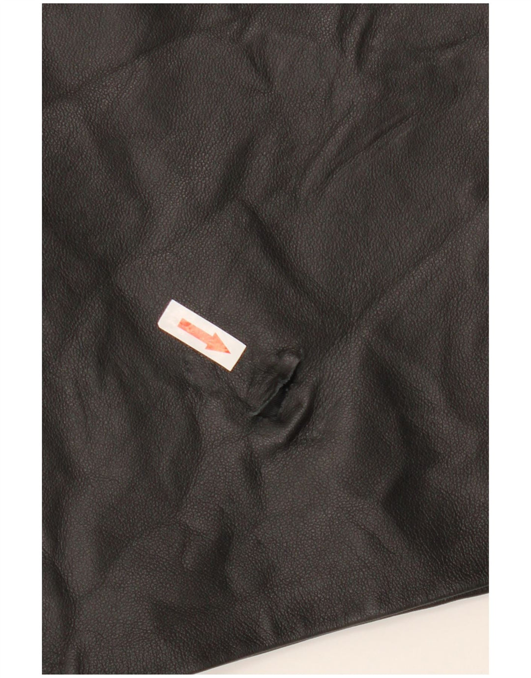 Saia de couro feminina vintage W32 grande preta