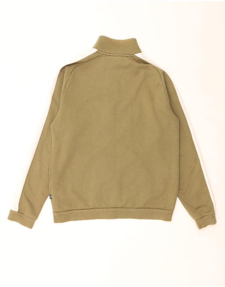 Puma Mens Full Tracksuit Medium Khaki Colourblock Algodão