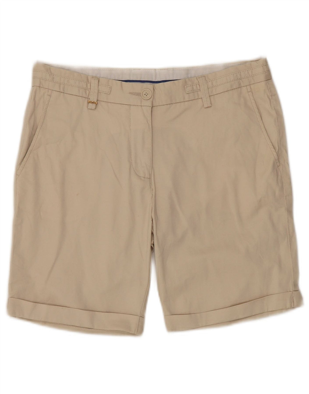 ELLESSE Shorts Chino Feminino IT 42 Médio W30 Algodão Bege