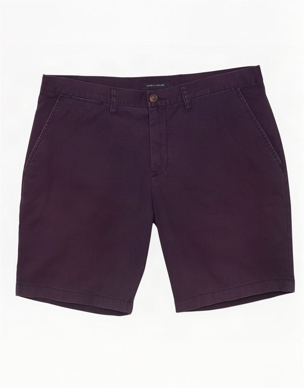Tommy Hilfiger Mens Chino Shorts W38 XL Azul Marinho Algodão