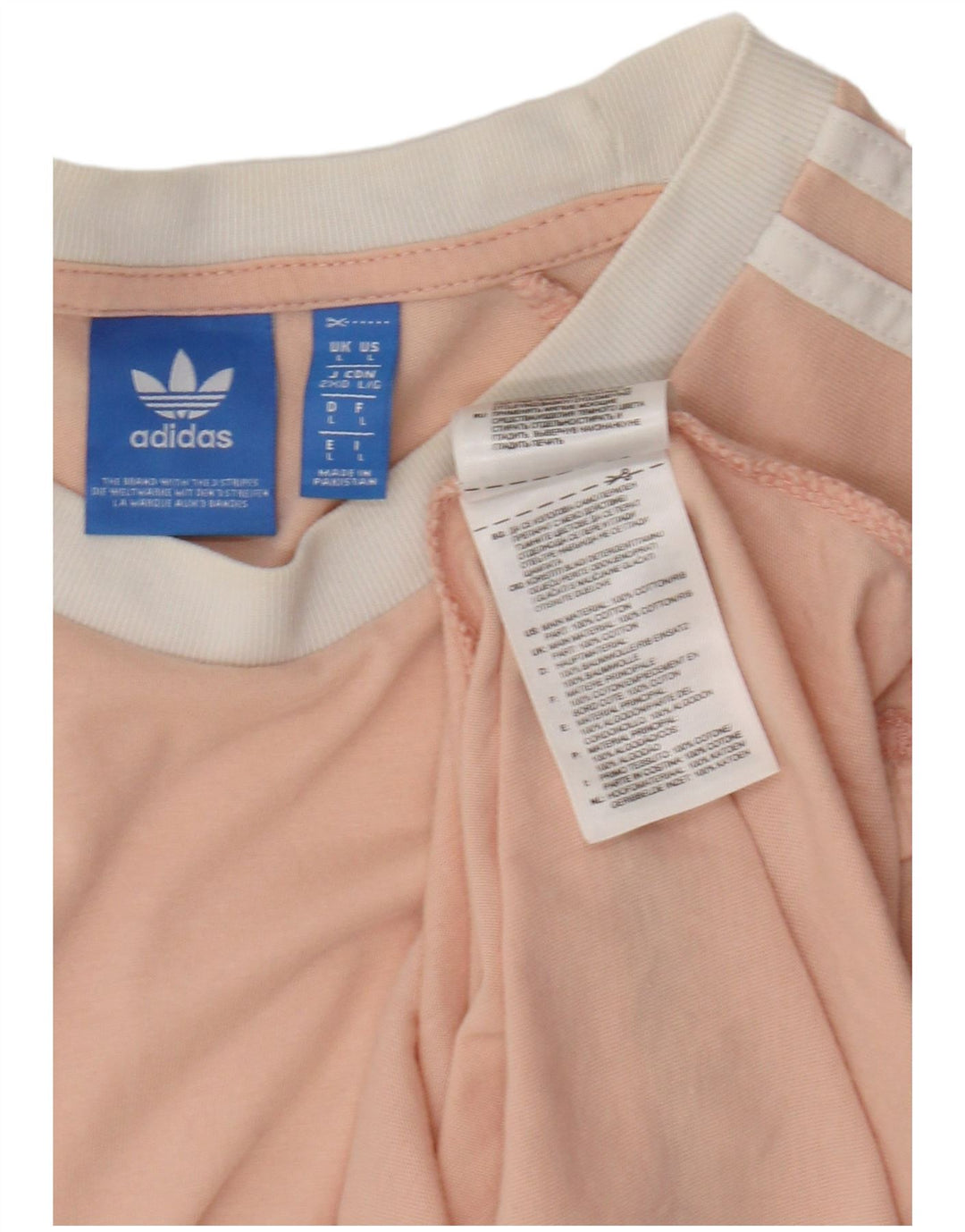 Adidas Mens Camiseta Top Grande Algodão Rosa