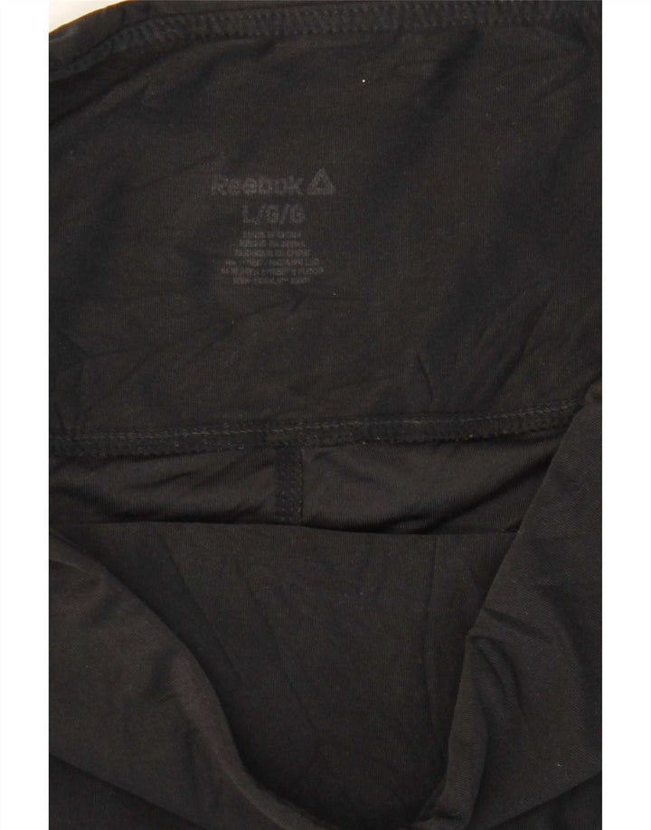 Leggings Reebok Mulher UK 14 Grande Preto