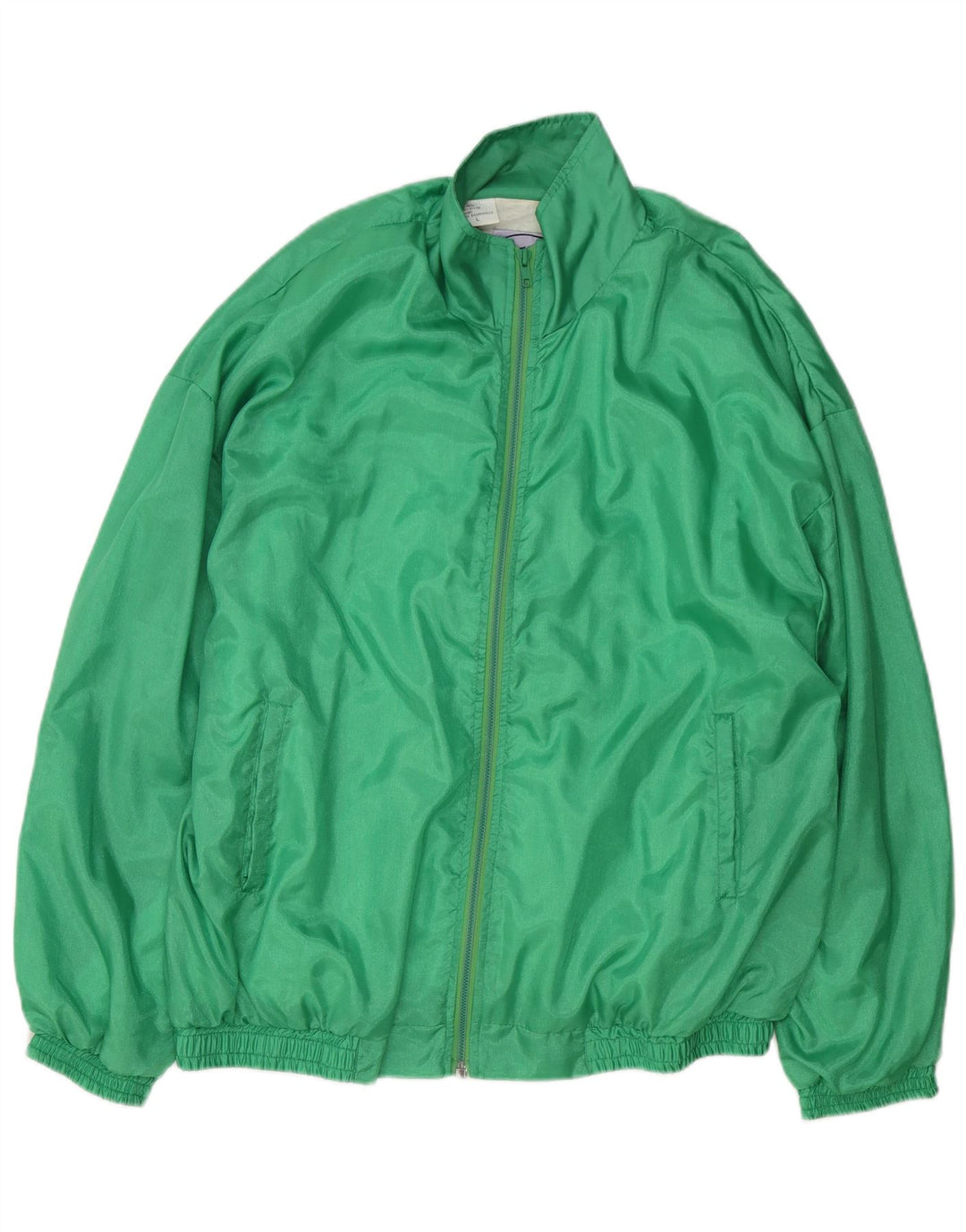 Jaqueta masculina vintage de agasalho grande verde nylon