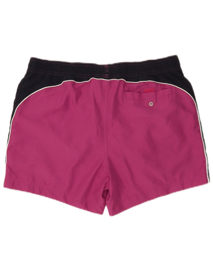 Shorts de natação masculino Champion Graphic grande roxo colorido bloco de poliéster