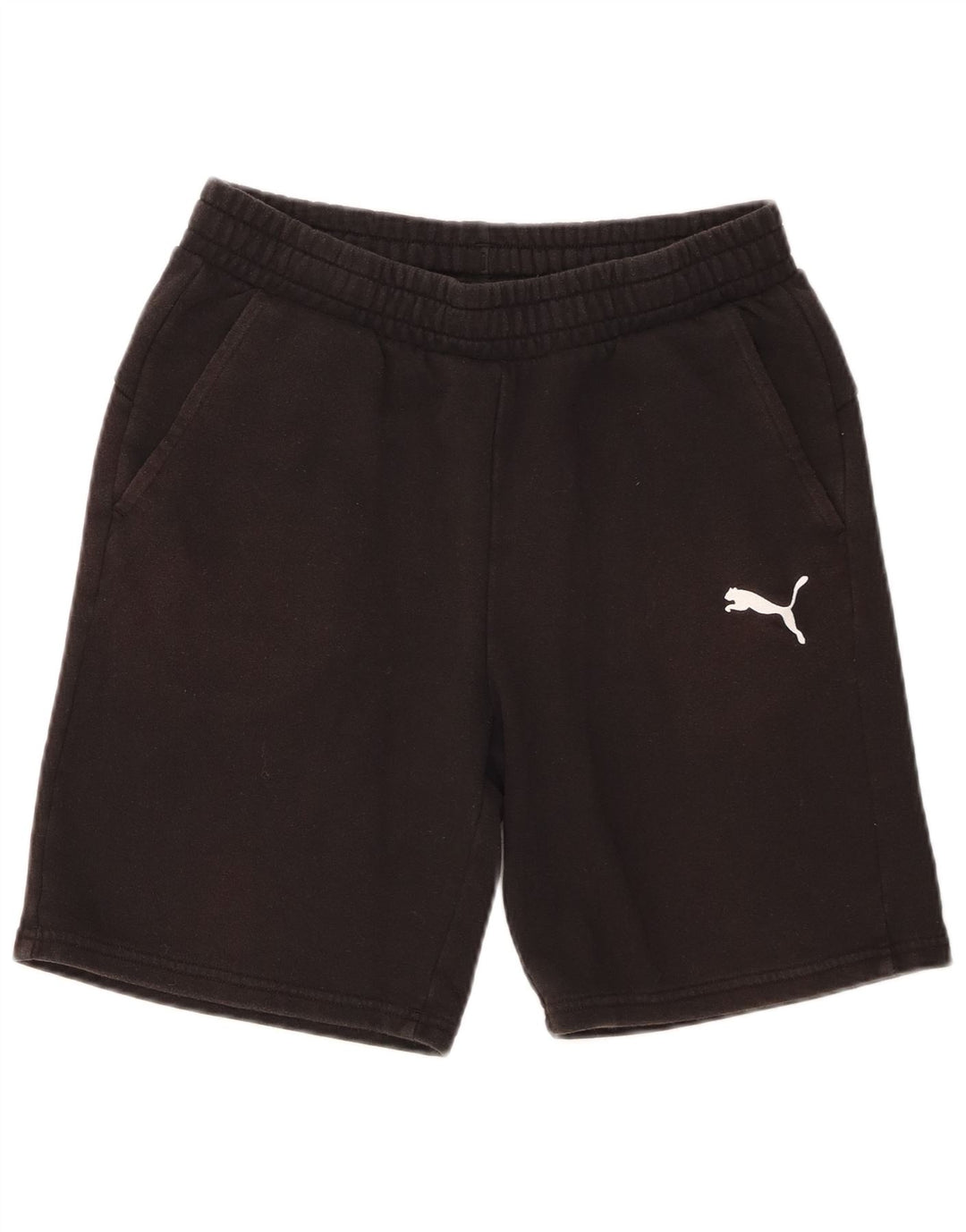 Shorts esportivos masculinos Puma médio preto algodão