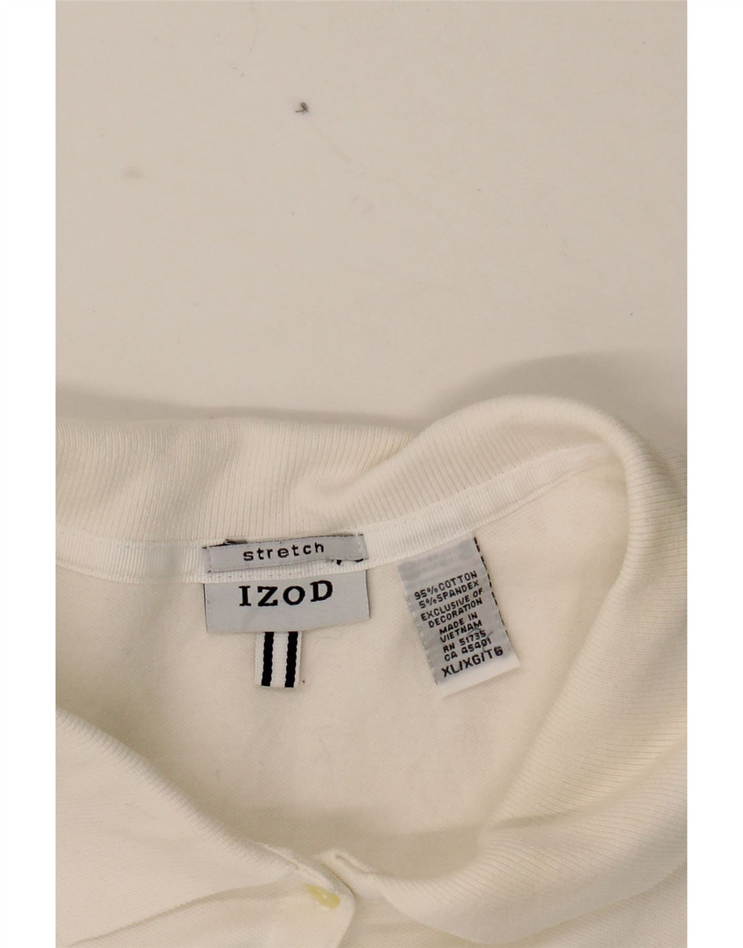IZOD Womens Polo Shirt UK 18 XL White Cotton Vintage Izod and Second-Hand Izod from Messina Hembry 