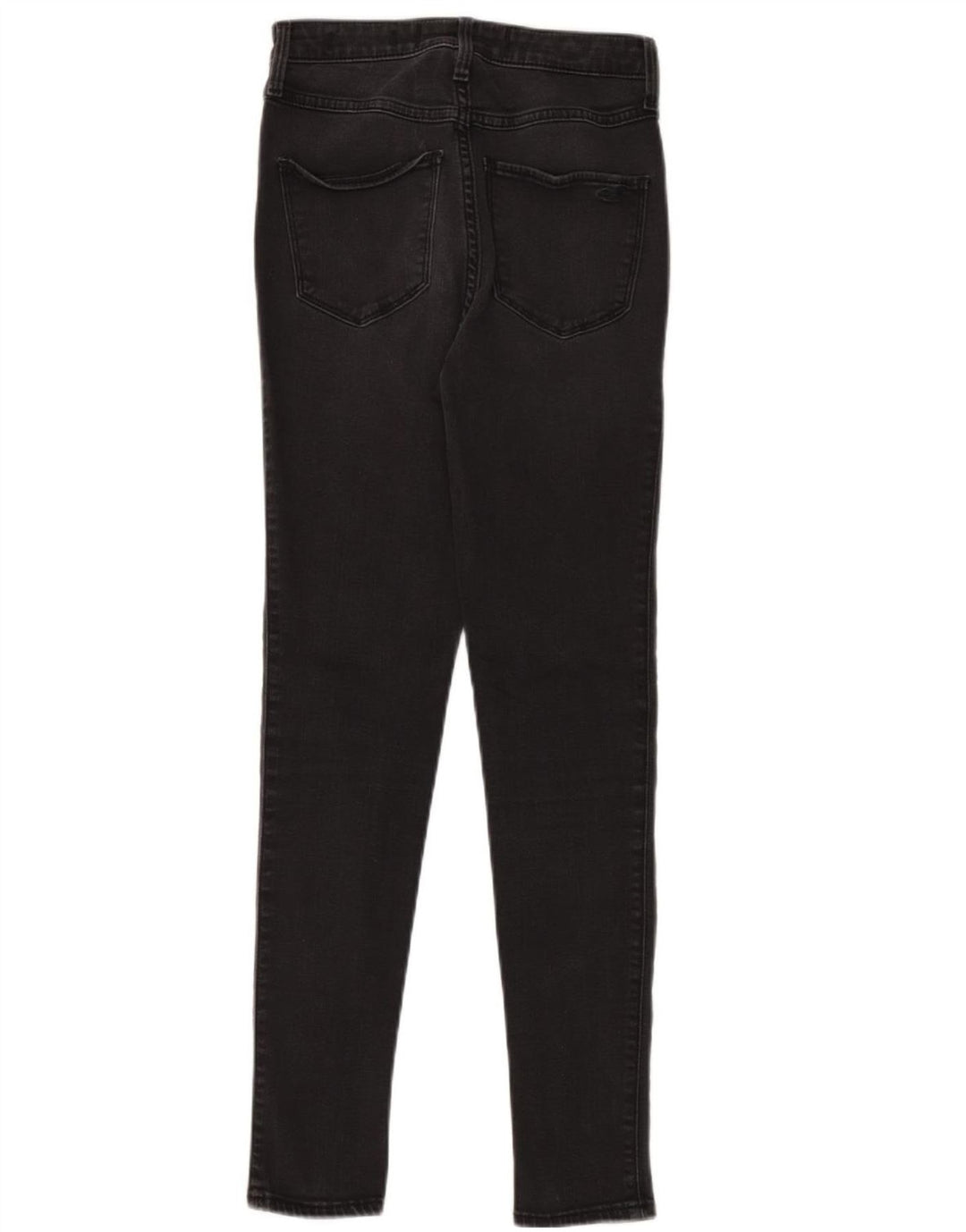 HOLLISTER Calça jeans feminina cintura alta W26 L28 algodão preto