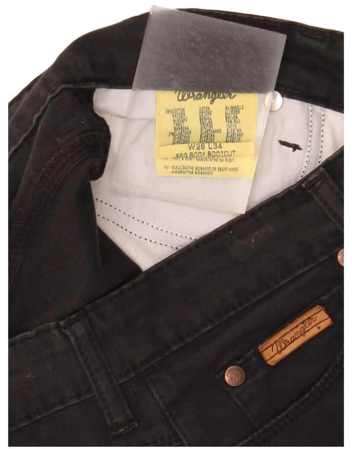Jeans bootcut feminino WRANGLER W28 L30 algodão preto