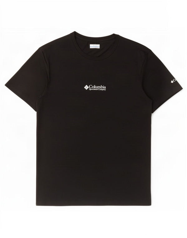 Columbia Mens T-Shirt Top Large Black Cotton