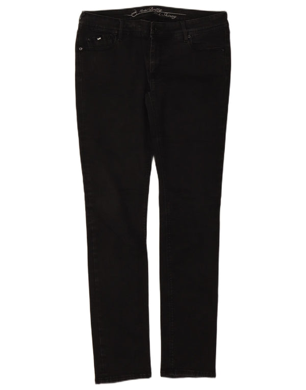 Jeans Slim Feminino Gas W34 L32 Preto