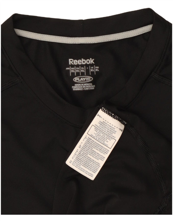 Camiseta masculina Reebok Top XL poliéster preto