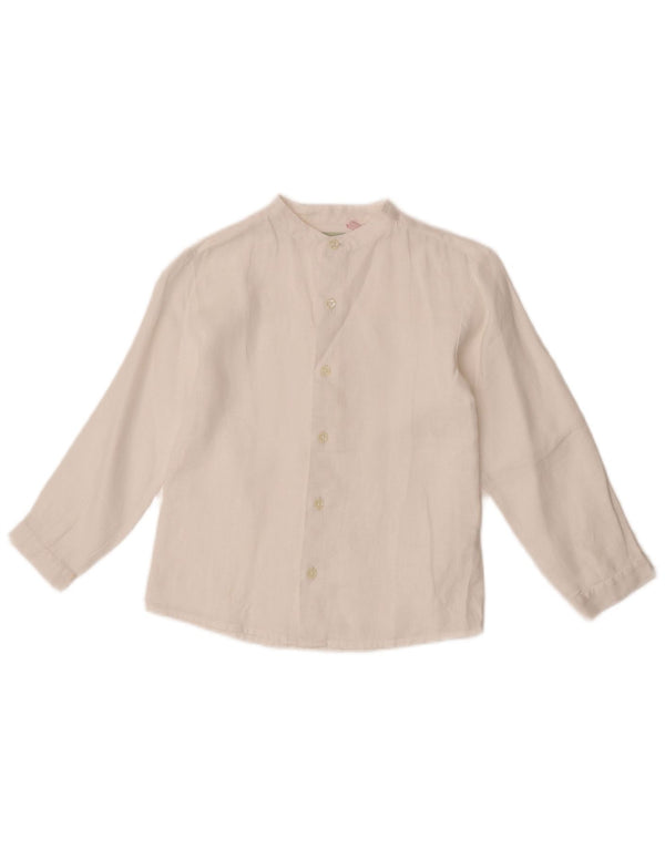 Camisa Monsoon Boys 7-8 Anos Linho Branco