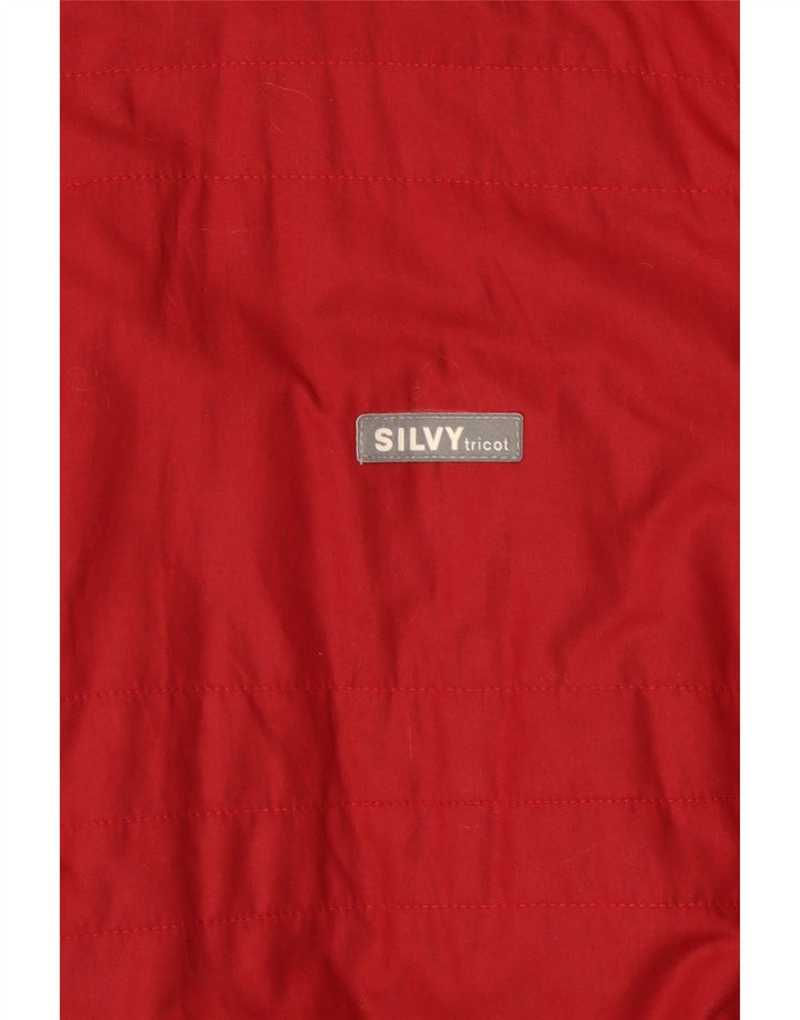 Jaqueta masculina Silvy Knit Reversível UK 40 Grande Cinza Geométrica