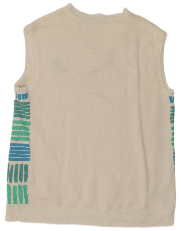 SERGIO TACCHINI Moletom masculino Jumper 2XL Off White Colourblock