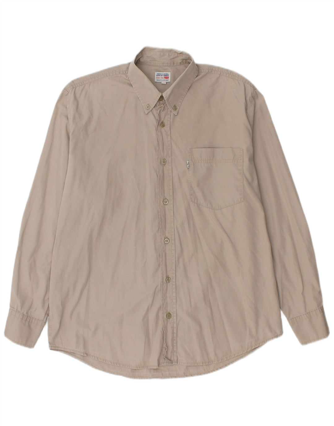 Camisa masculina Levi's cinza médio algodão