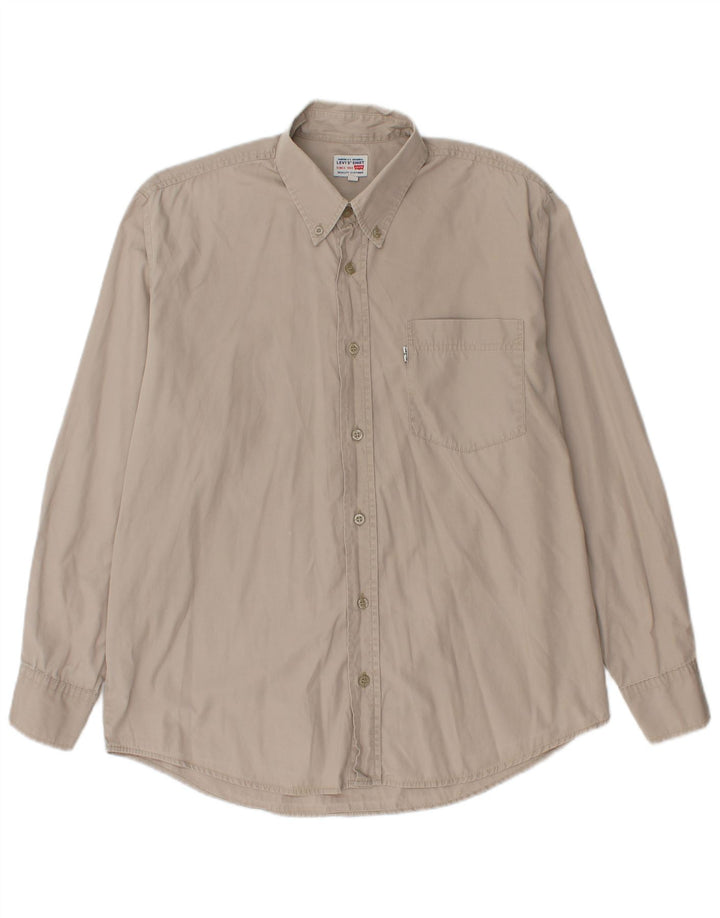 Camisa masculina Levi's cinza médio algodão