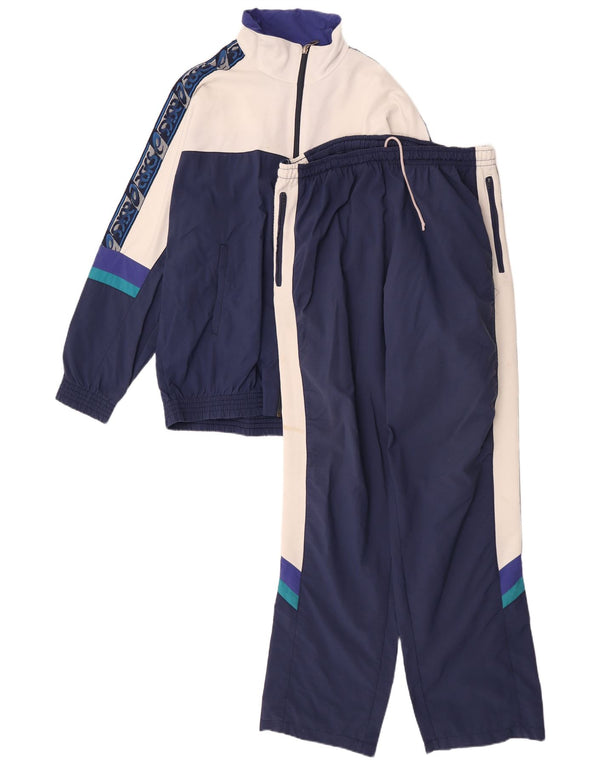 Asics Mens Graphic Full Tracksuit IT 52 Grande bloco colorido azul marinho