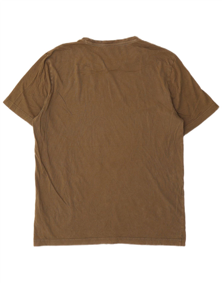 Puma Mens Graphic T-Shirt Top Grande Algodão Verde