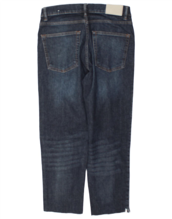 Calça jeans feminina Zara W32 L24 azul marinho