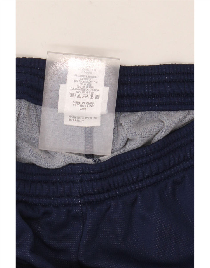 Calça de treino masculina Adidas médio azul marinho colorblock poliamida