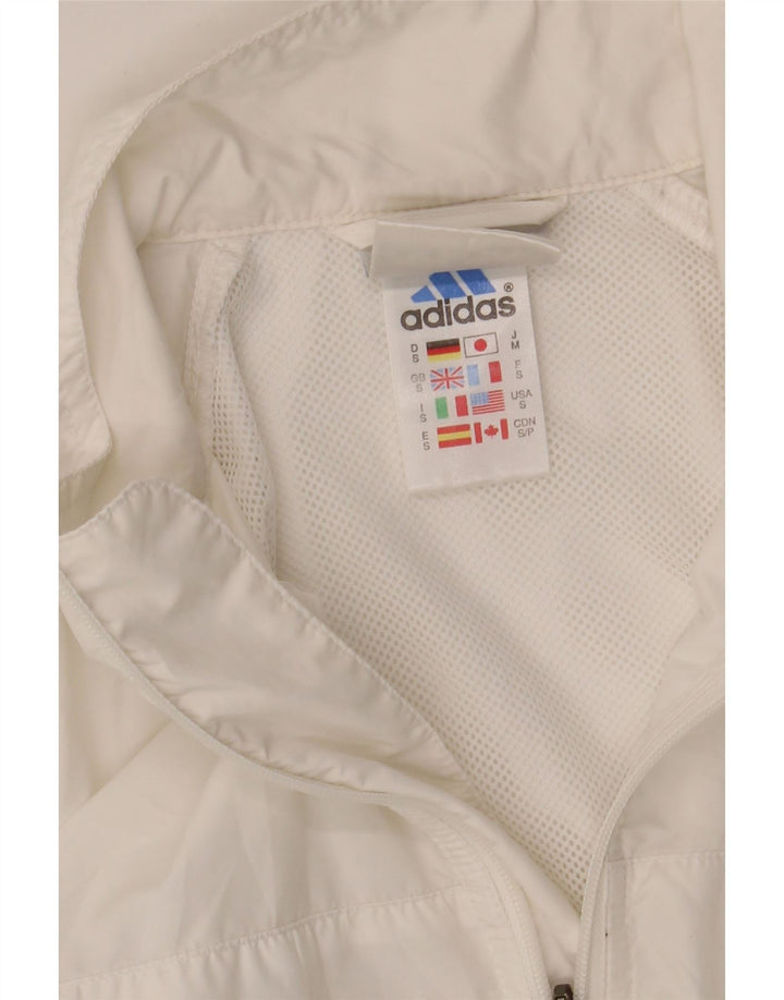 Adidas Mens Treino Top Jaqueta Pequena Poliéster Branco