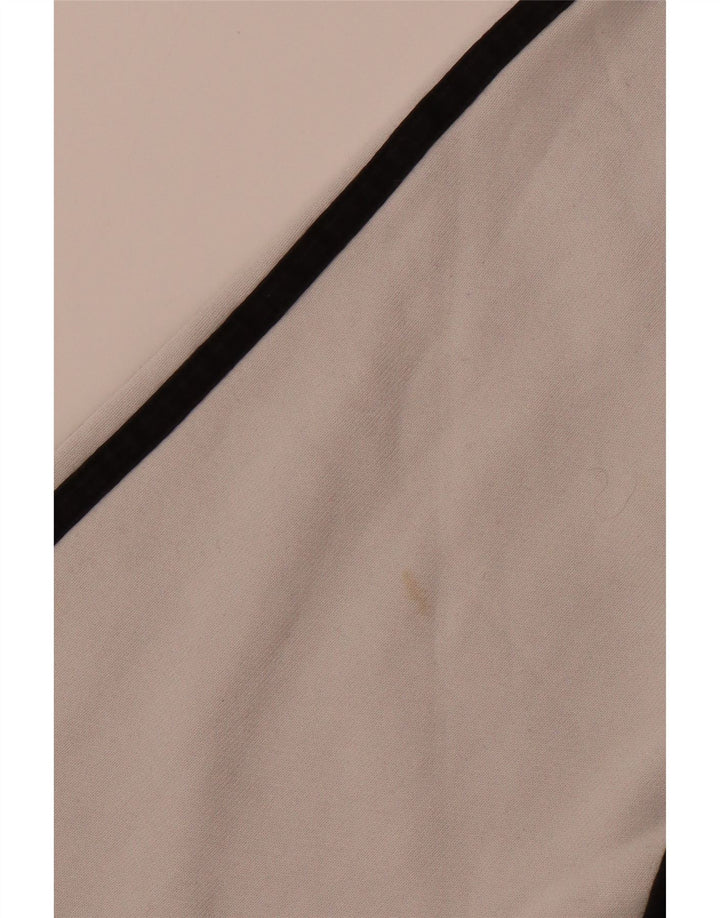 ADIDAS Mens Graphic Hoodie Jumper Grande Algodão Colorblock Preto