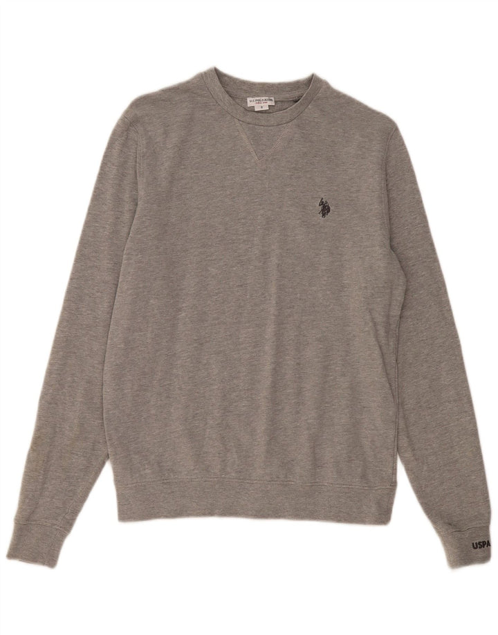 US Polo Assn. Moletom Masculino Jumper Pequeno Cinza