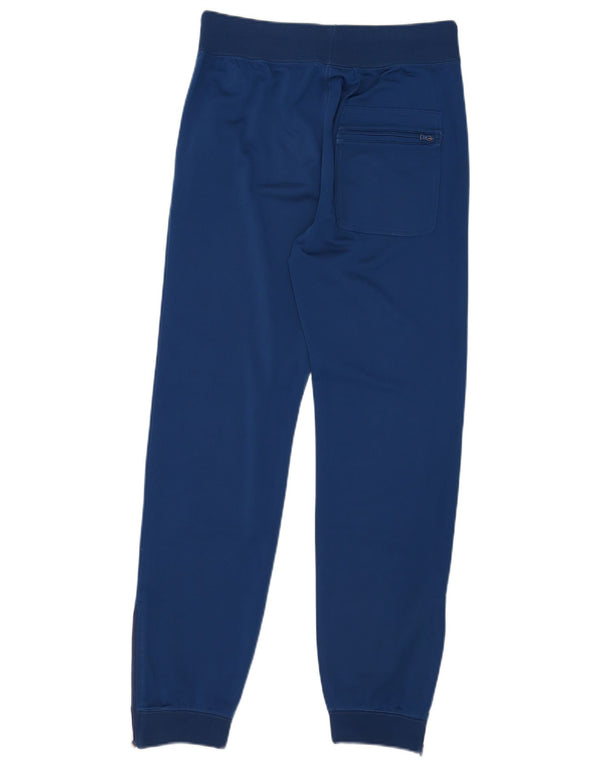 Calça de treino feminina Champion Joggers UK 10 pequeno poliéster azul marinho