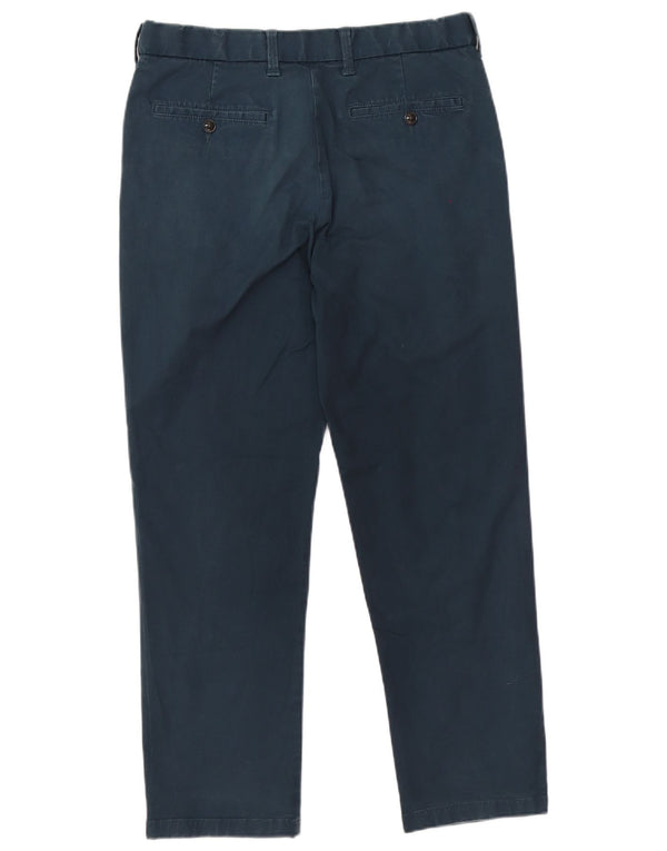 Calça Chino Masculina Marks & Spencer Blue Harbor Straight W36 L29 Azul Marinho