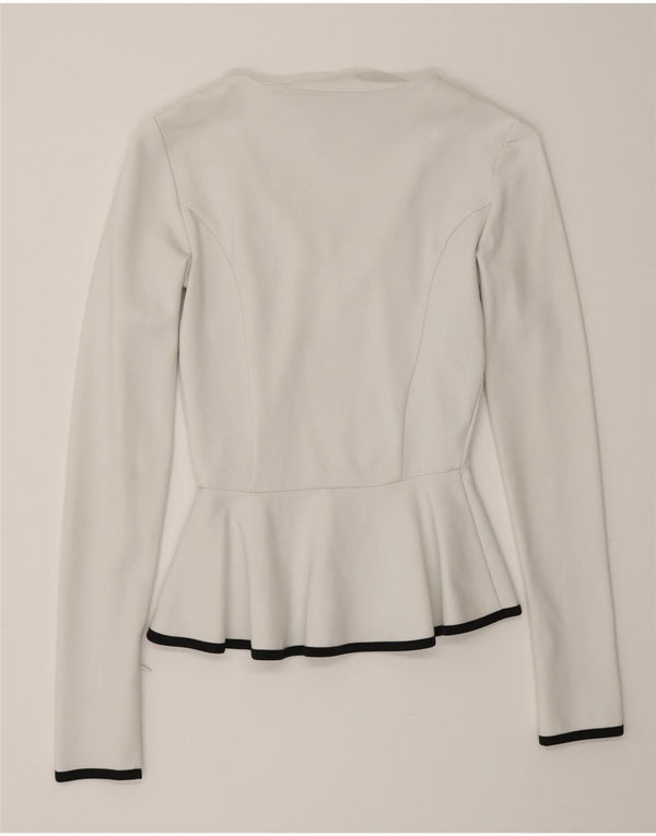 Blazer feminino Armani Exchange UK 6 XS branco viscose