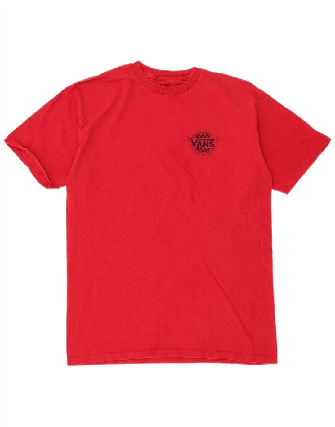 Camiseta masculina gráfica VANS Top médio algodão vermelho