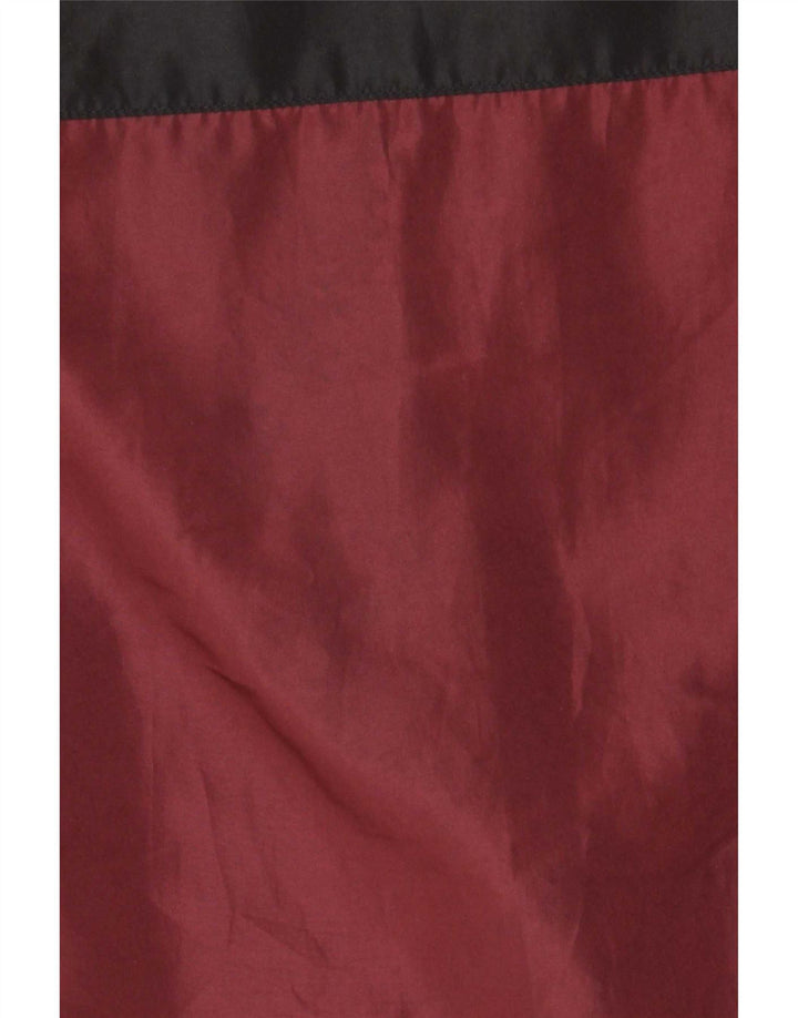 Jaqueta masculina de agasalho gráfico da Umbro, pequena, marrom, colorblock, poliéster