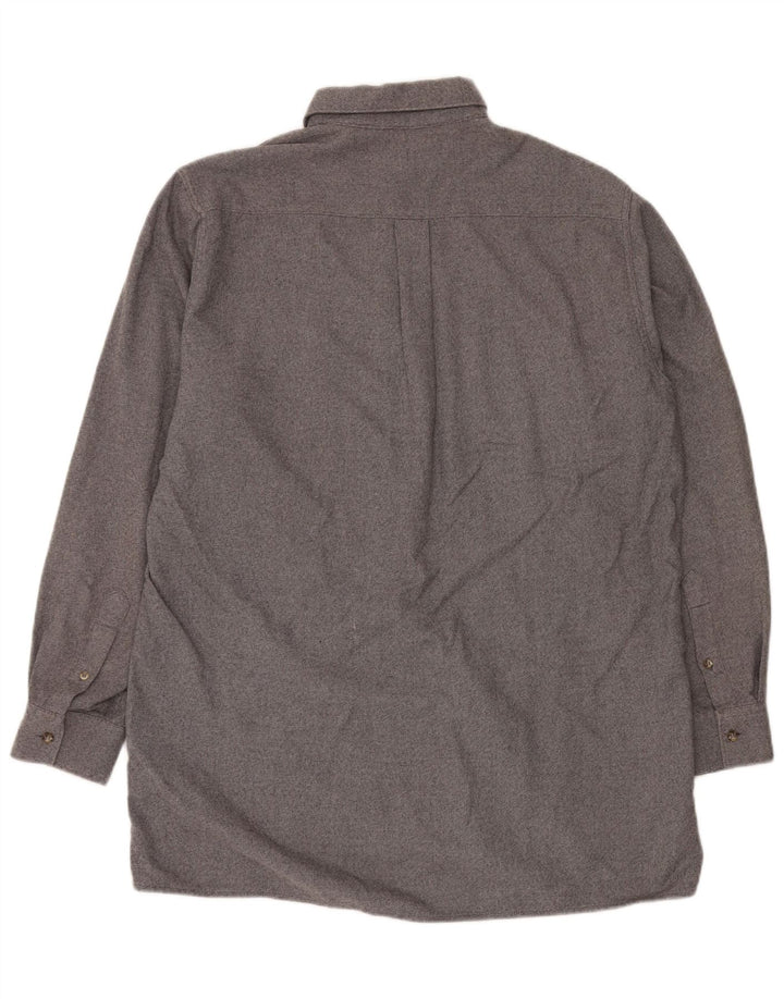 Camisa masculina de flanela Diadora grande algodão cinza