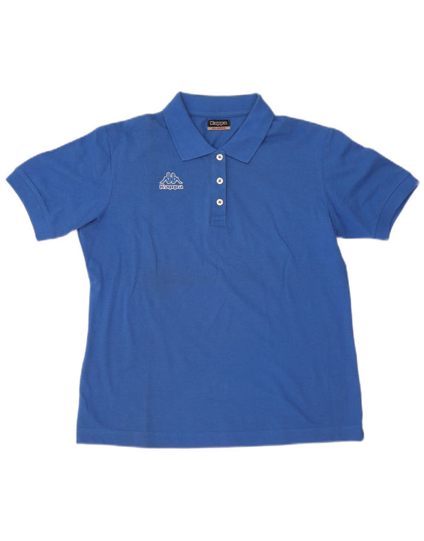 Camisa polo feminina Kappa UK 18 XL azul algodão