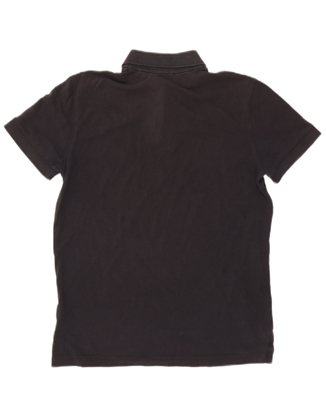 Camisa polo masculina Hugo Boss de algodão preto médio