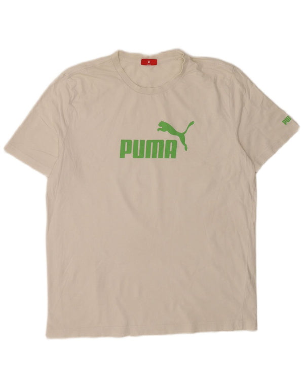 Puma Camiseta Masculina Graphic Top Grande Branco