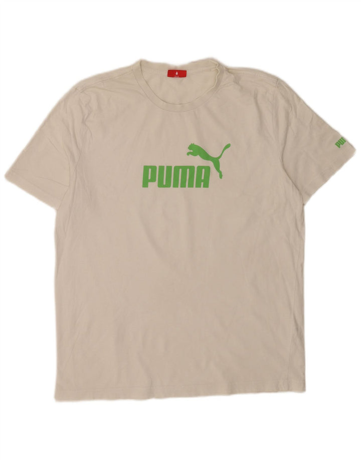 Puma Camiseta Masculina Graphic Top Grande Branco