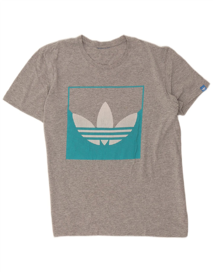 Camiseta Adidas Masculina Graphic Top Cinza Médio
